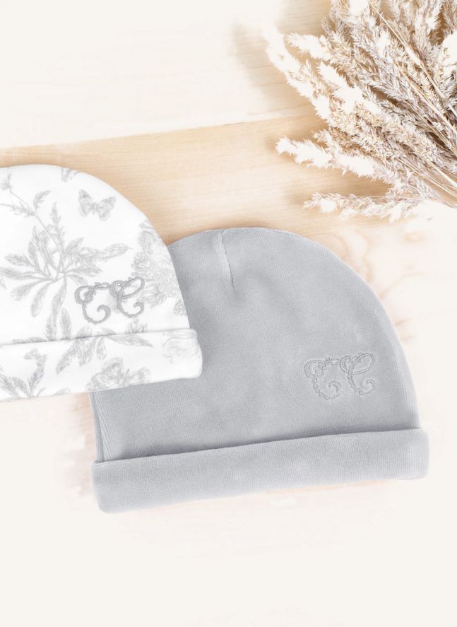 Bonnet Toile de Jouy | Gris