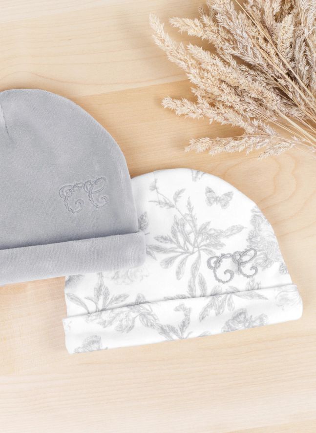Bonnet Toile de Jouy | Gris