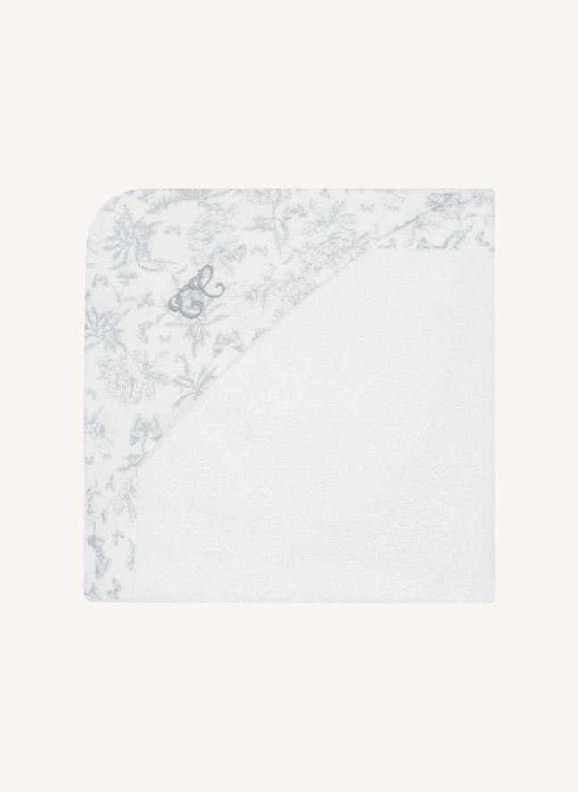 Cape de bain Toile de Jouy | Gris
