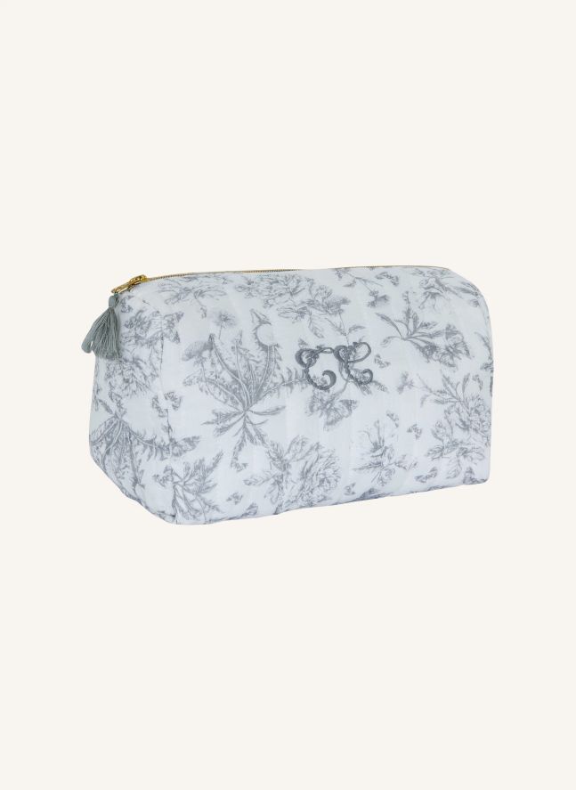 Trousse de toilette Toile de Jouy | Gris