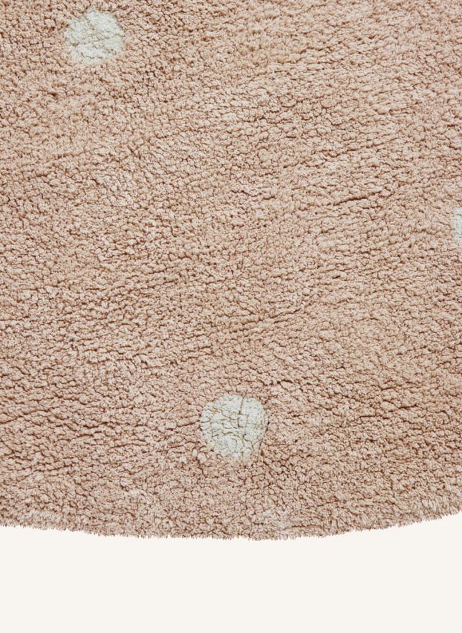 Tapis rond Dot | Rose
