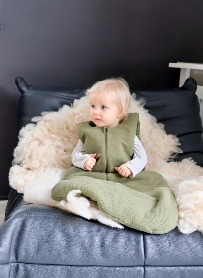 Gigoteuse en coton bio | Vert kaki