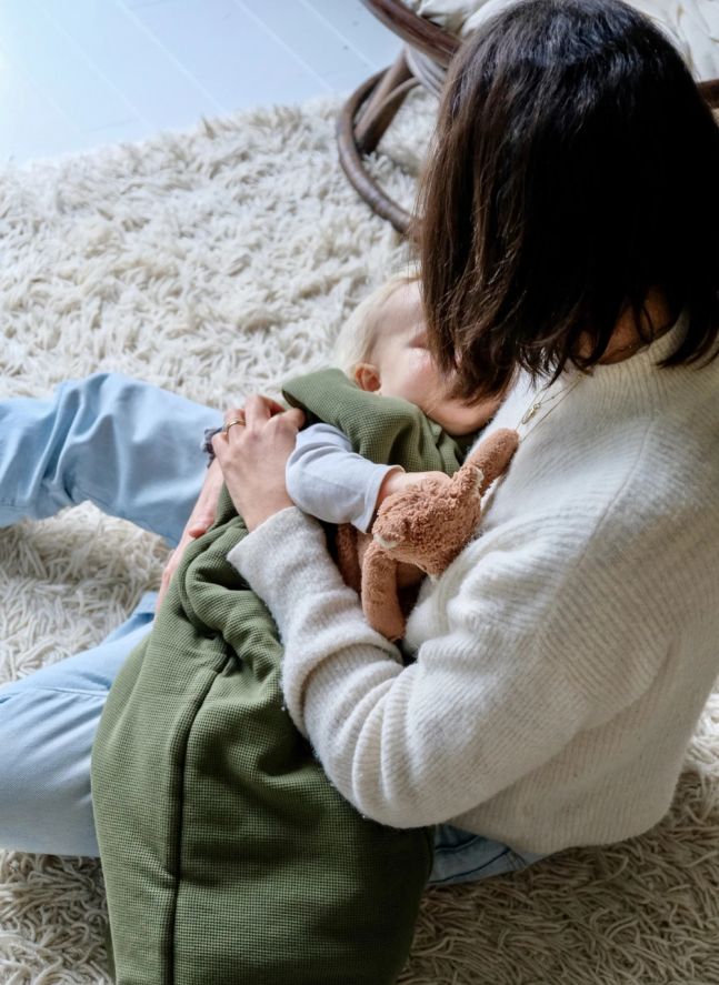 Gigoteuse en coton bio | Vert kaki