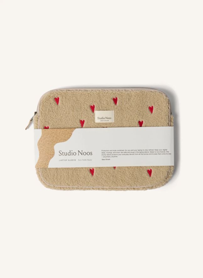 Housse d'ordinateur Hearts | Ecru