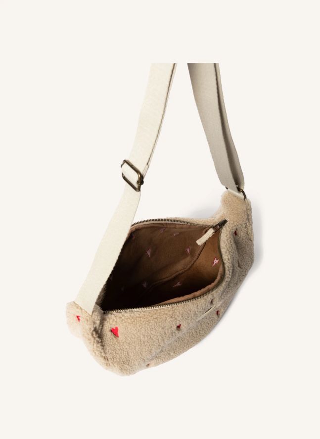 Sac banane Hearts | Ecru