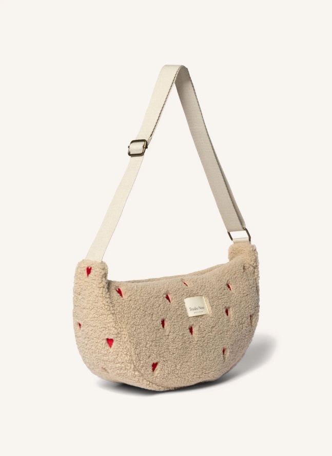 Sac banane Hearts | Ecru