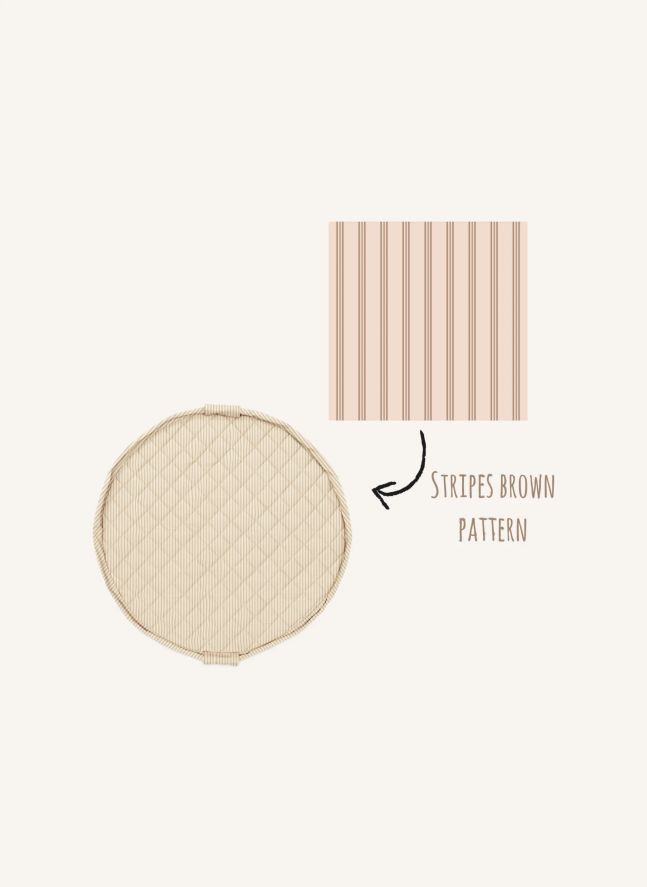 Saco / colchoneta para niños pequeños Noomad - Stripes | Ocre