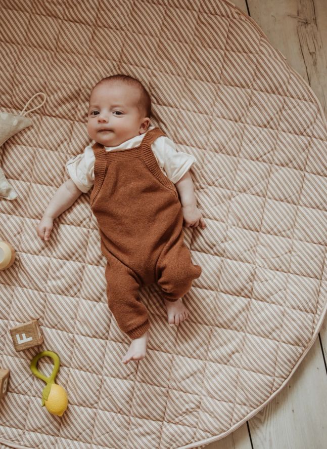Saco / colchoneta para niños pequeños Noomad - Stripes | Ocre