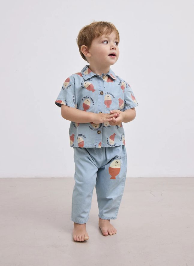 Chemise Bobo Denim Léger | Bleu