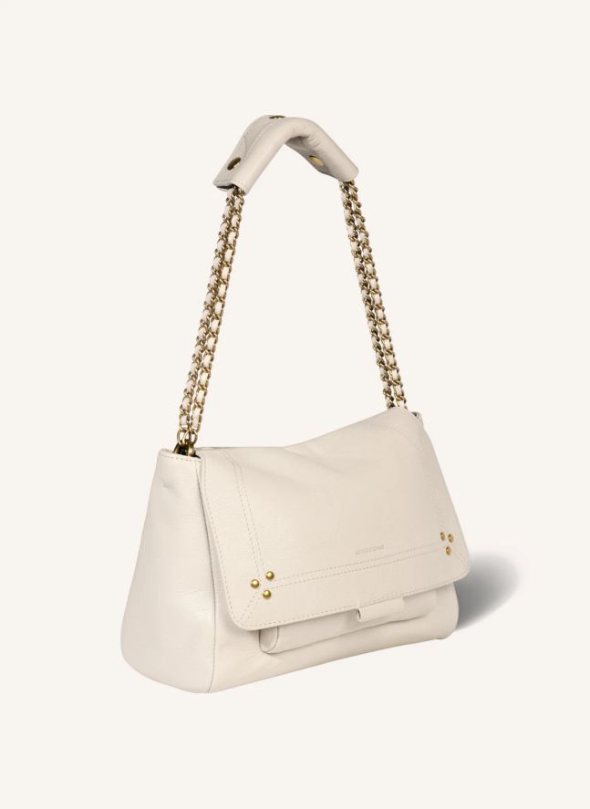 Sac Lulu M Chèvre Grainé | Ecru