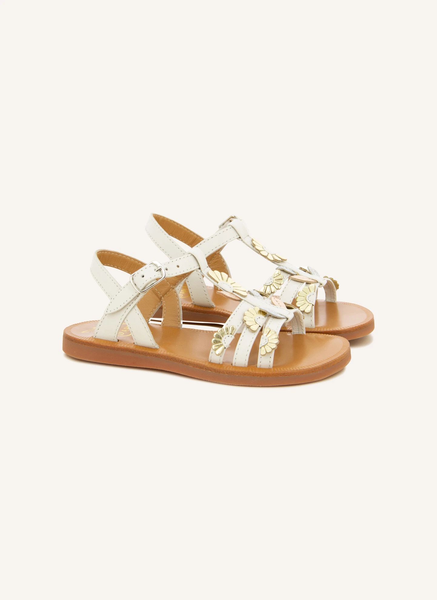 Sandales Plagette Multi Daisy | Crème- Image produit n°0