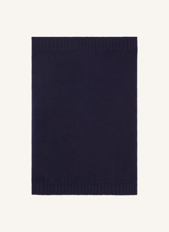 Virgin wool snood | Navy blue