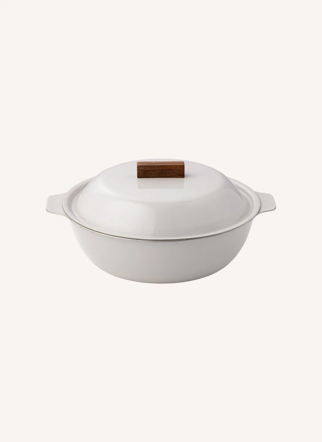 Kakomi enamel casserole | Ivory
