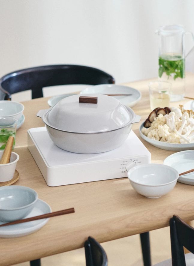Kakomi enamel casserole | Ivory