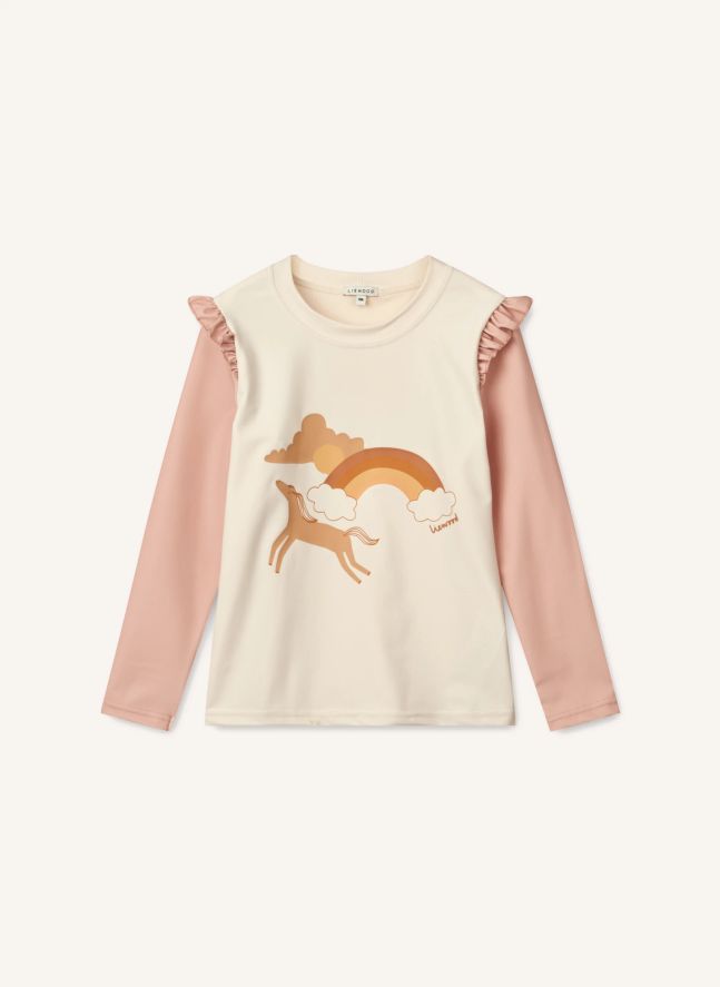 Camiseta Tenley de fibra reciclada con protección UV | Rosa Melocotón