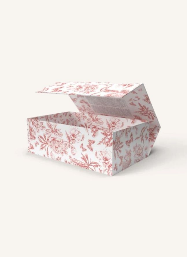Set de biberón y edredón de silicona médica Toile de Jouy - Elhée x Tartine et Chocolat | Rosa Melocotón