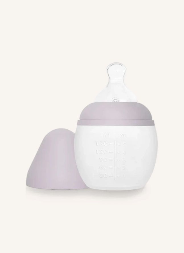 Biberon en silicone médical et tétine physiologique | 	Lilas