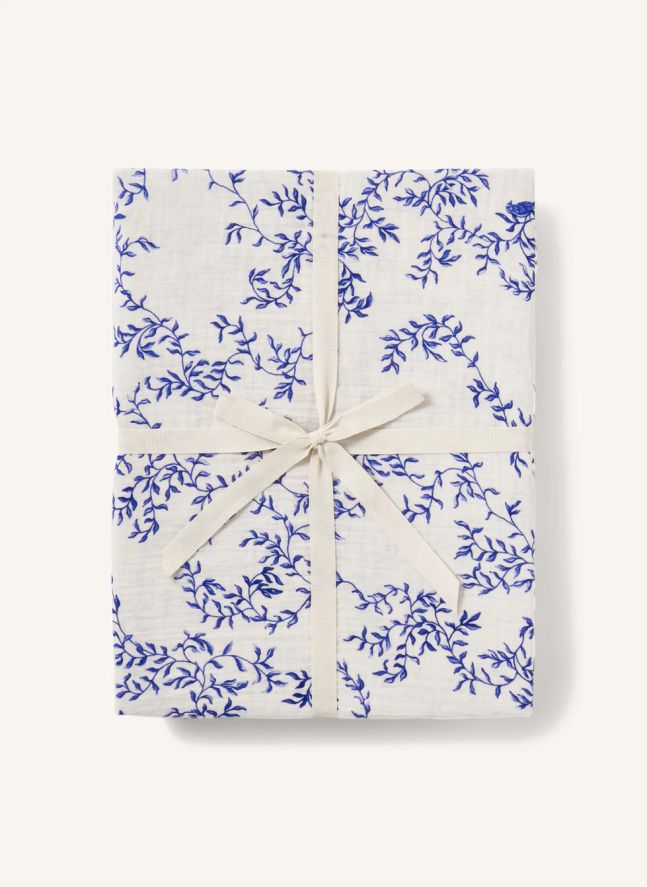 Fitted sheet Jardim | Cobalt