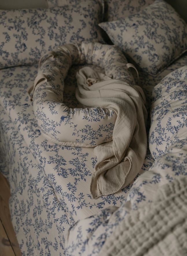 Fitted sheet Jardim | Cobalt