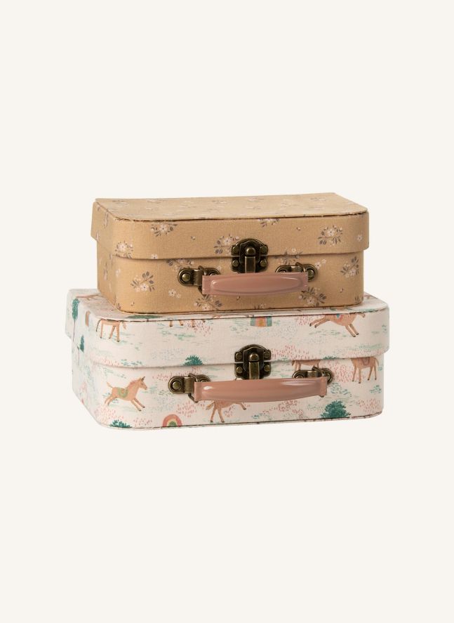 Petites valises de rangement Licorne - Set de 2