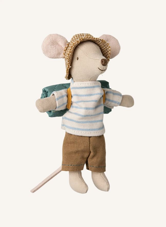 Grand frère souris en randonnée