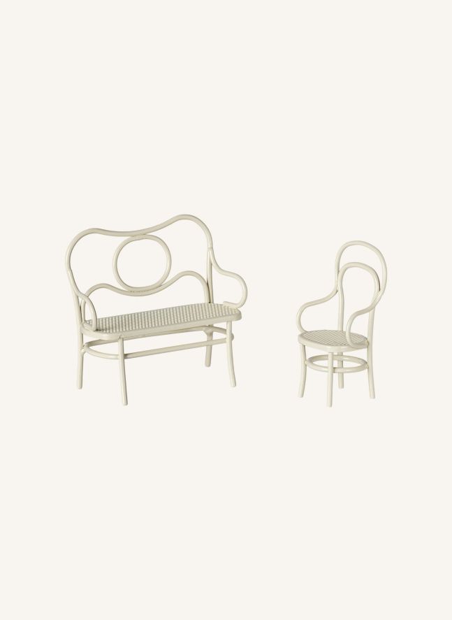 Table à café, chaise et blanc | Blanc