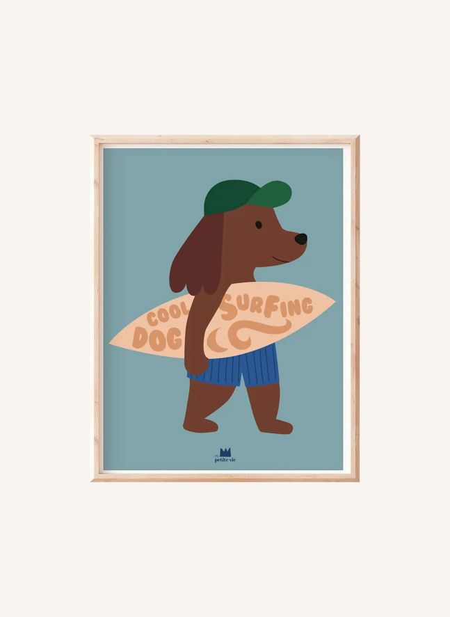 Póster Dog Surfer