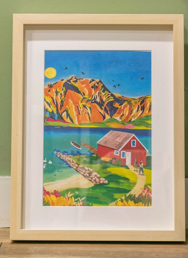 Kit de peinture au numéro - Norvège par Nolwenn Studio