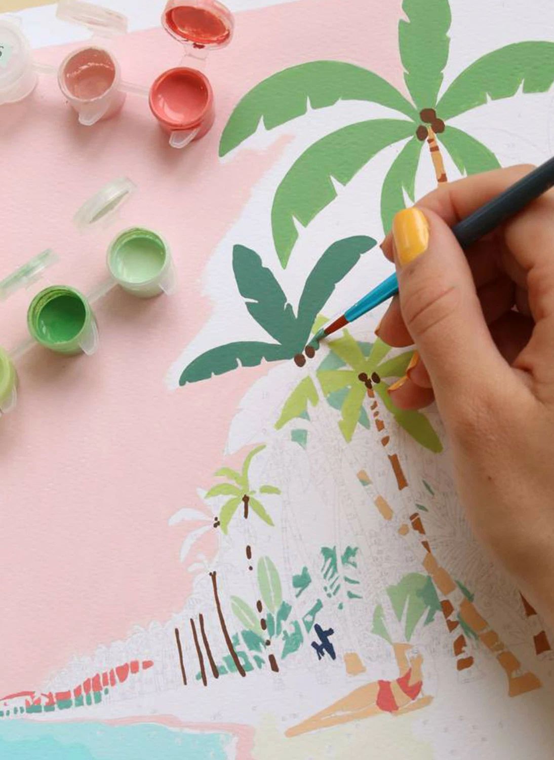 Numbered painting kit - Bora Bora by Tania Garcia- Product image n°2