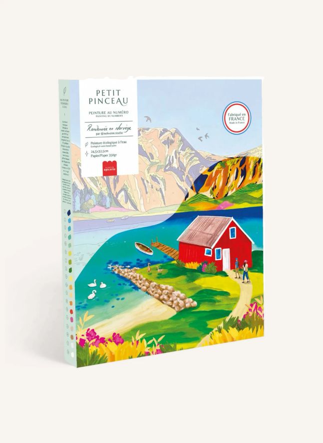 Kit de peinture au numéro - Norvège par Nolwenn Studio