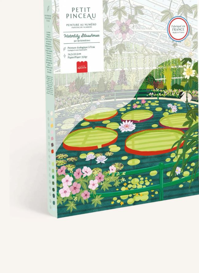 Kit de peinture au numéro - Waterlily Glasshouse par Elaine Lee