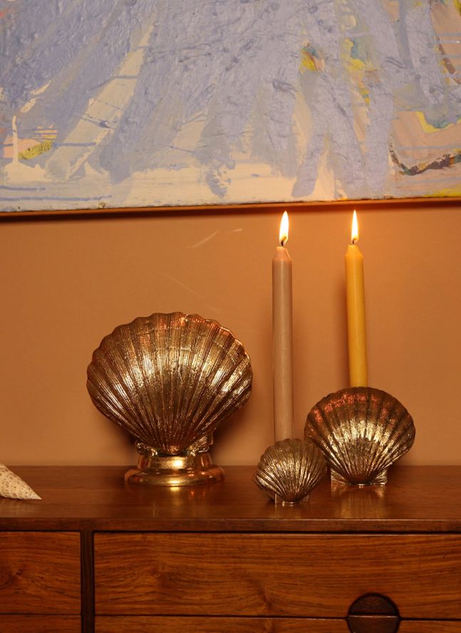 Lampe à poser coquillage | Laiton