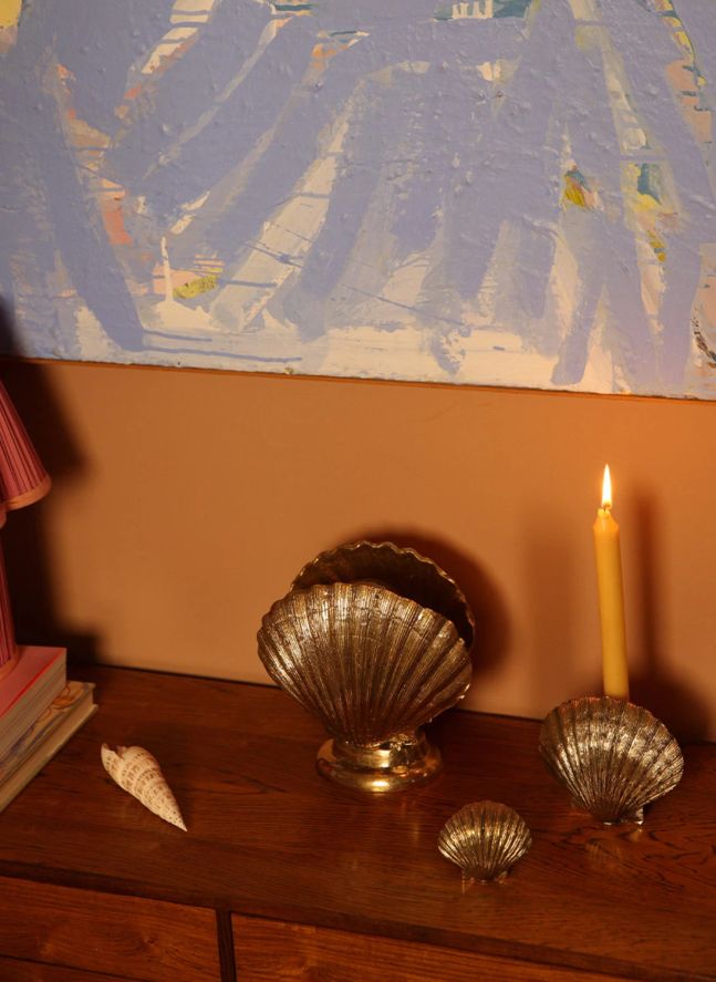 Lampe à poser coquillage | Laiton