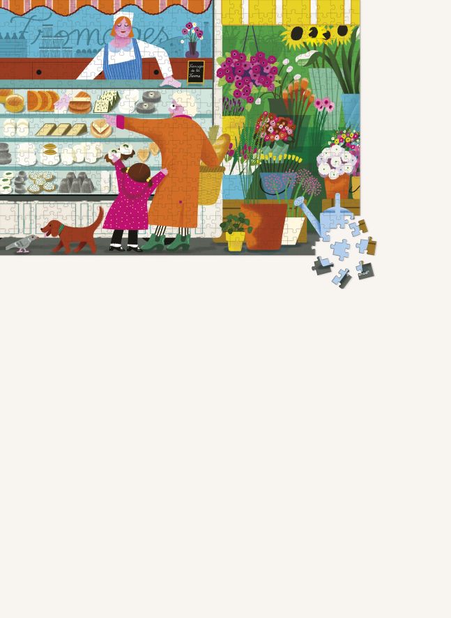 Puzzle Sur le marché - 500 pièces