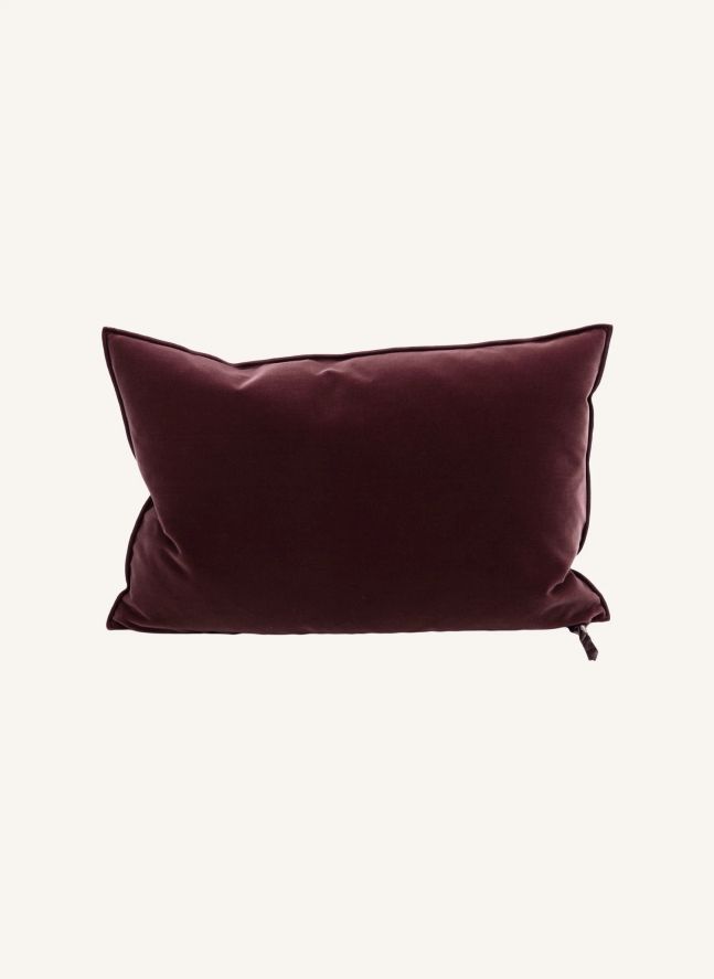 Coussin en velours Palazzo | Argile