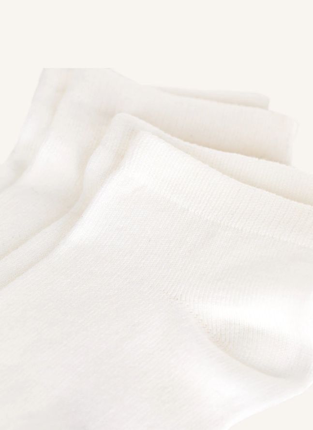 Lot de 2 Paires de Chaussettes Basses | Blanc