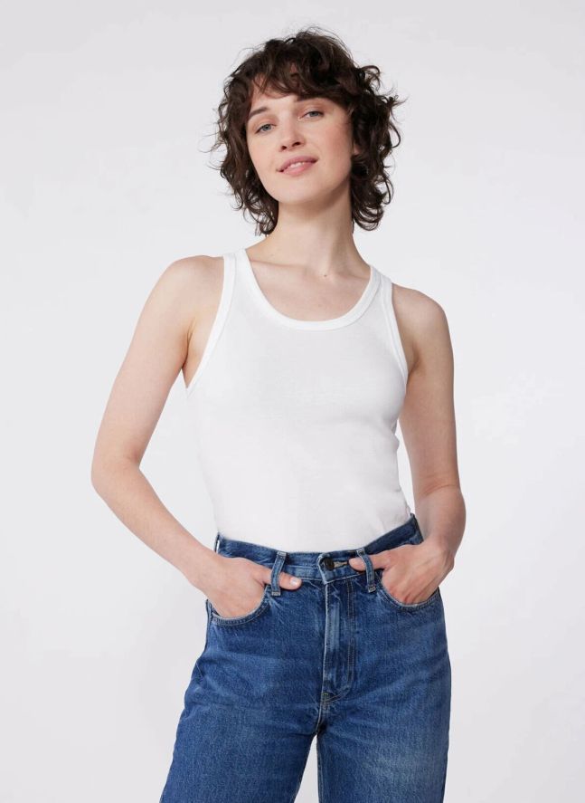 Organic cotton tank top | White