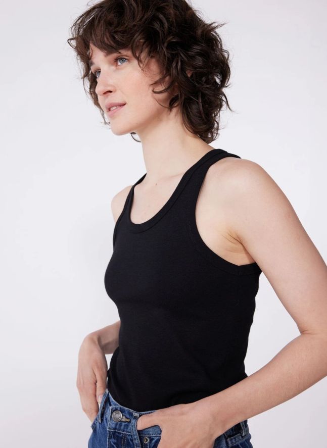 Organic cotton tank top | Black