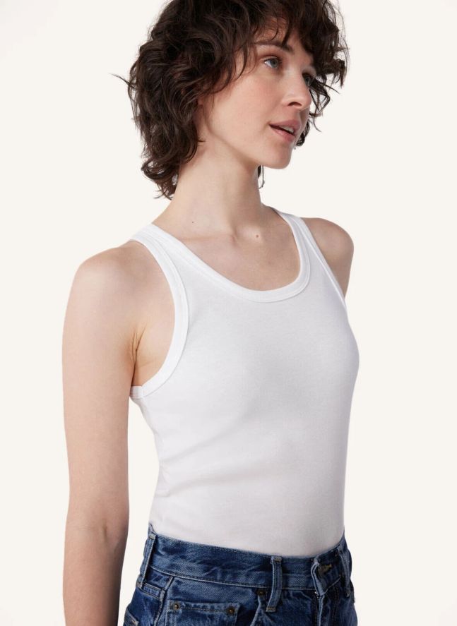 Organic cotton tank top | White
