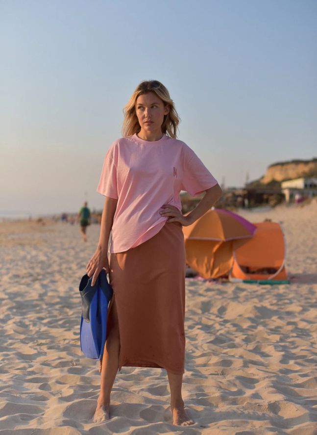 T-shirt Jil M Coton Bio - Collection Femme | Rose