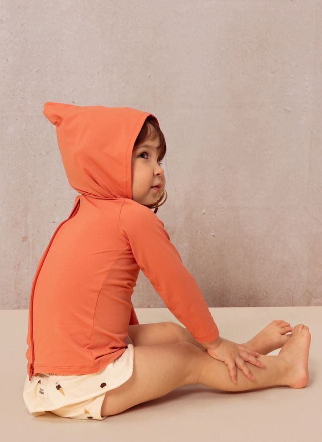 Camiseta con capucha anti-UV  | Rosa