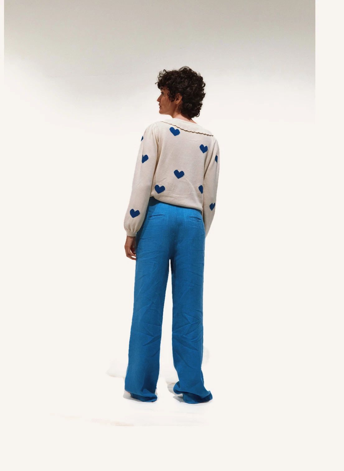 Cardigan Boum Coton Bio | Ecru- Image produit n°5