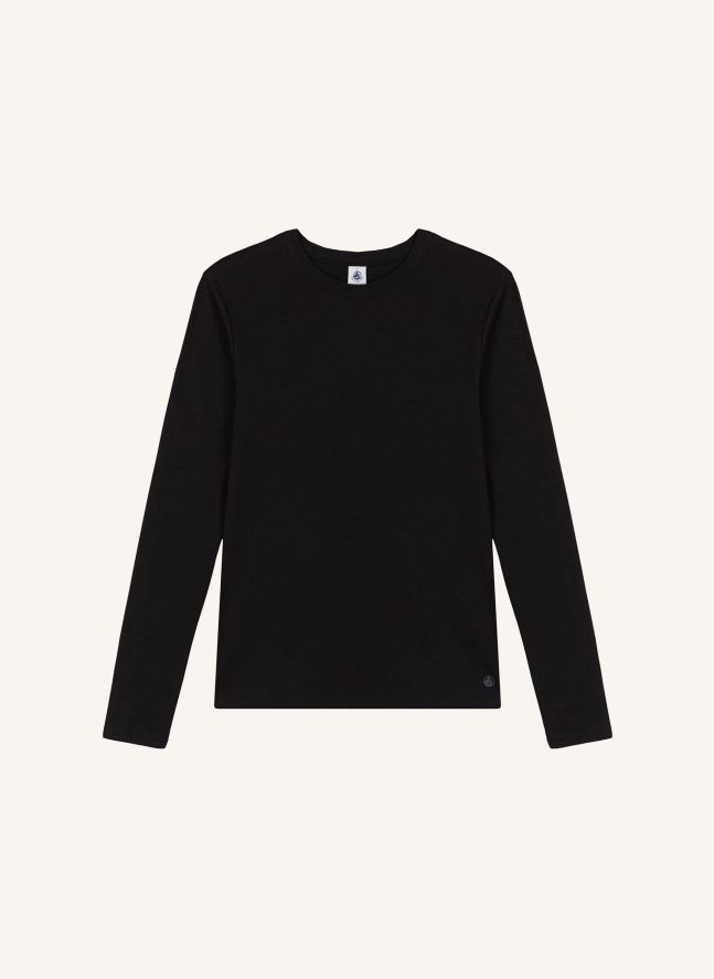 T-shirt l'Iconique Manches Longues - Collection Femme | Noir