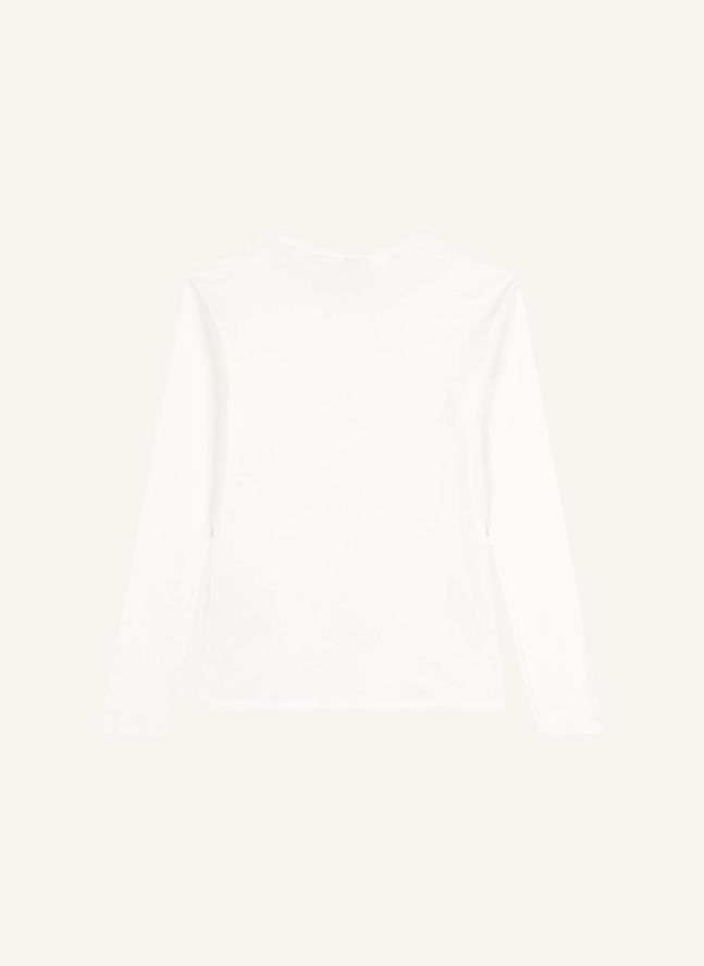 T-shirt l'Iconique Manches Longues - Collection Femme | Blanc