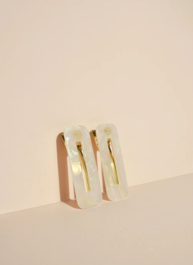 Barrettes - Set de 2 | Nacre