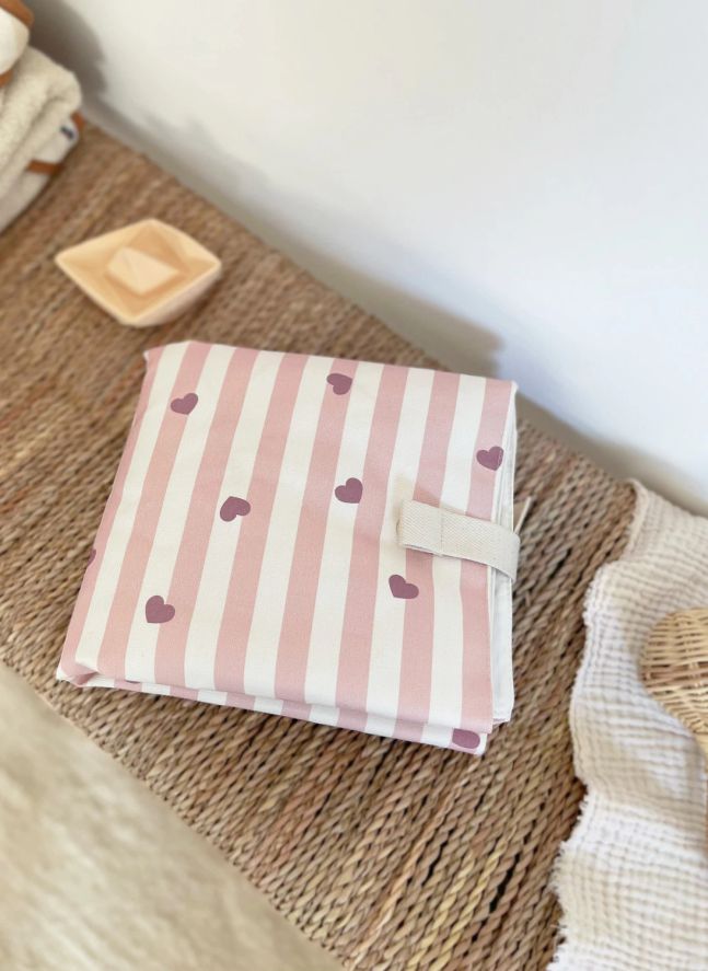 Matelas à langer de voyage Adam | Rose pâle