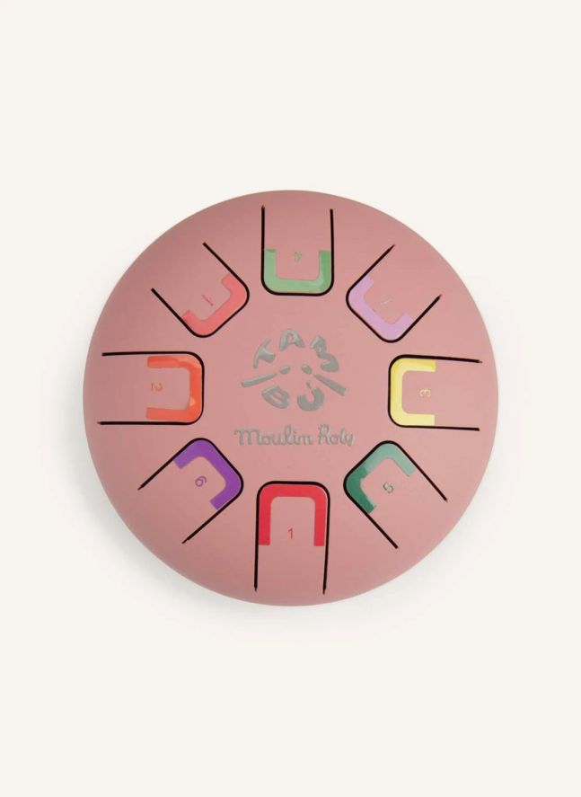 Tambour à languettes  Après la pluie | Rose pêche