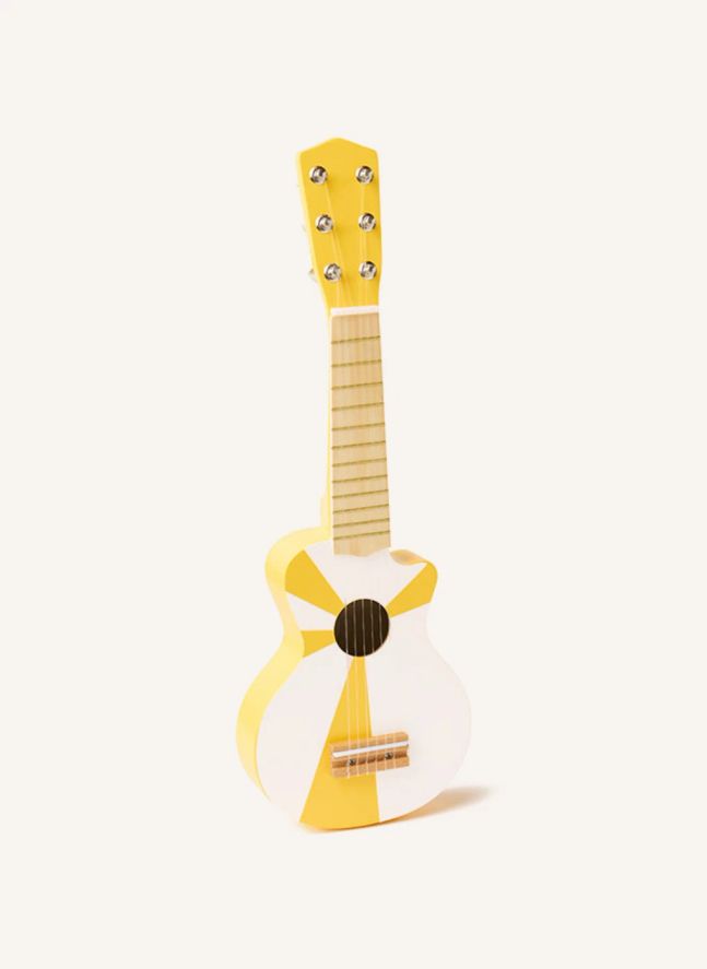 Guitare en bois | Jaune