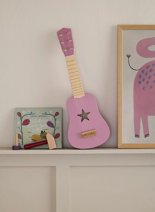 Guitare en bois | Lavande