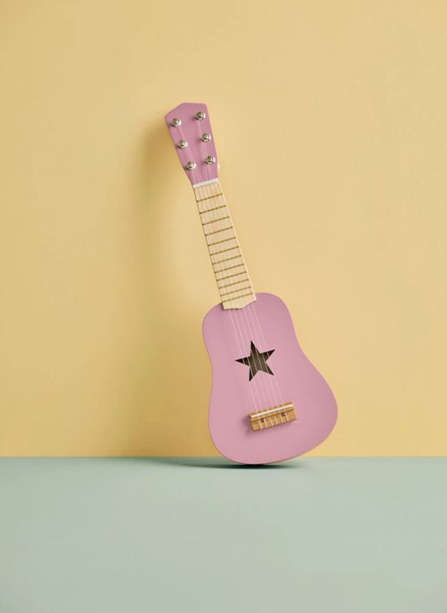 Guitare en bois | Lavande
